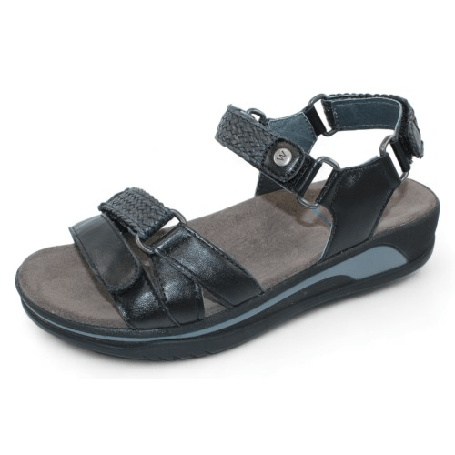 Acula | Leather | Black - Sandals - Wolky