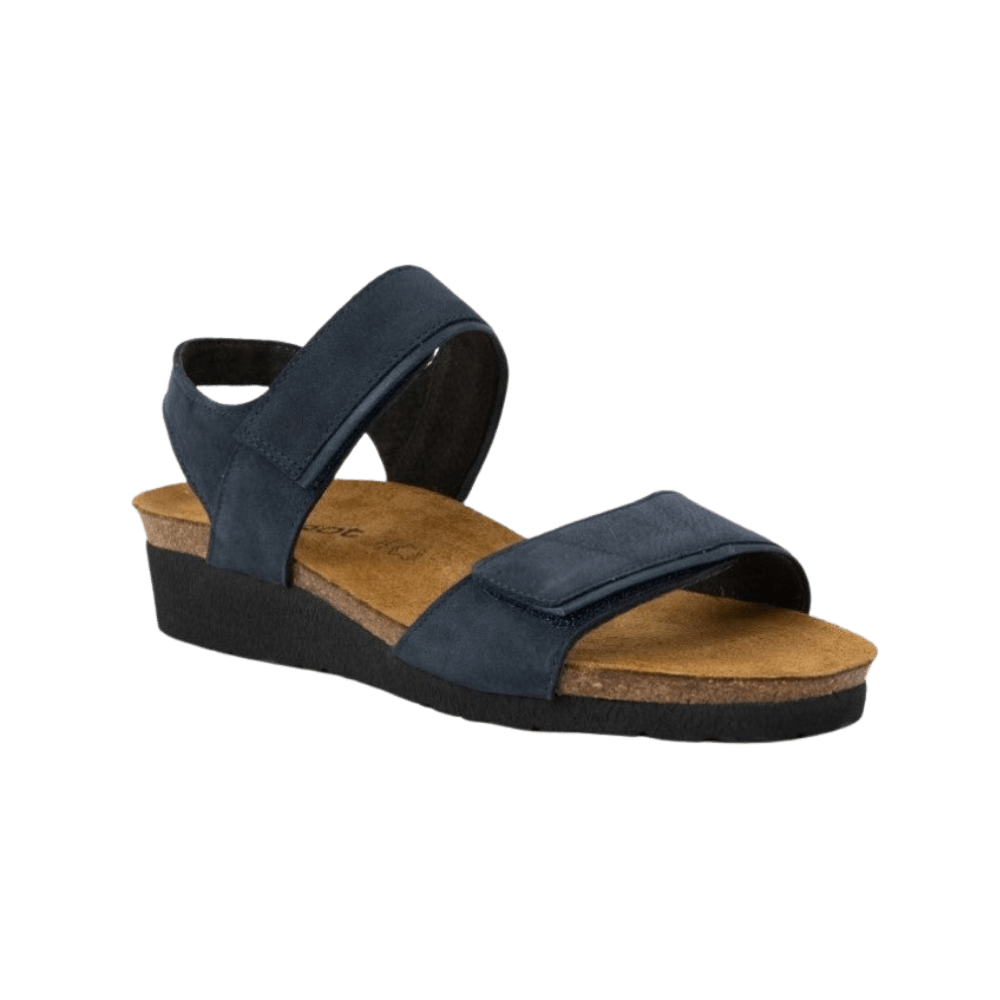 Aisha | Nubuck | Navy Velvet/Soft Ink - Sandals - Naot