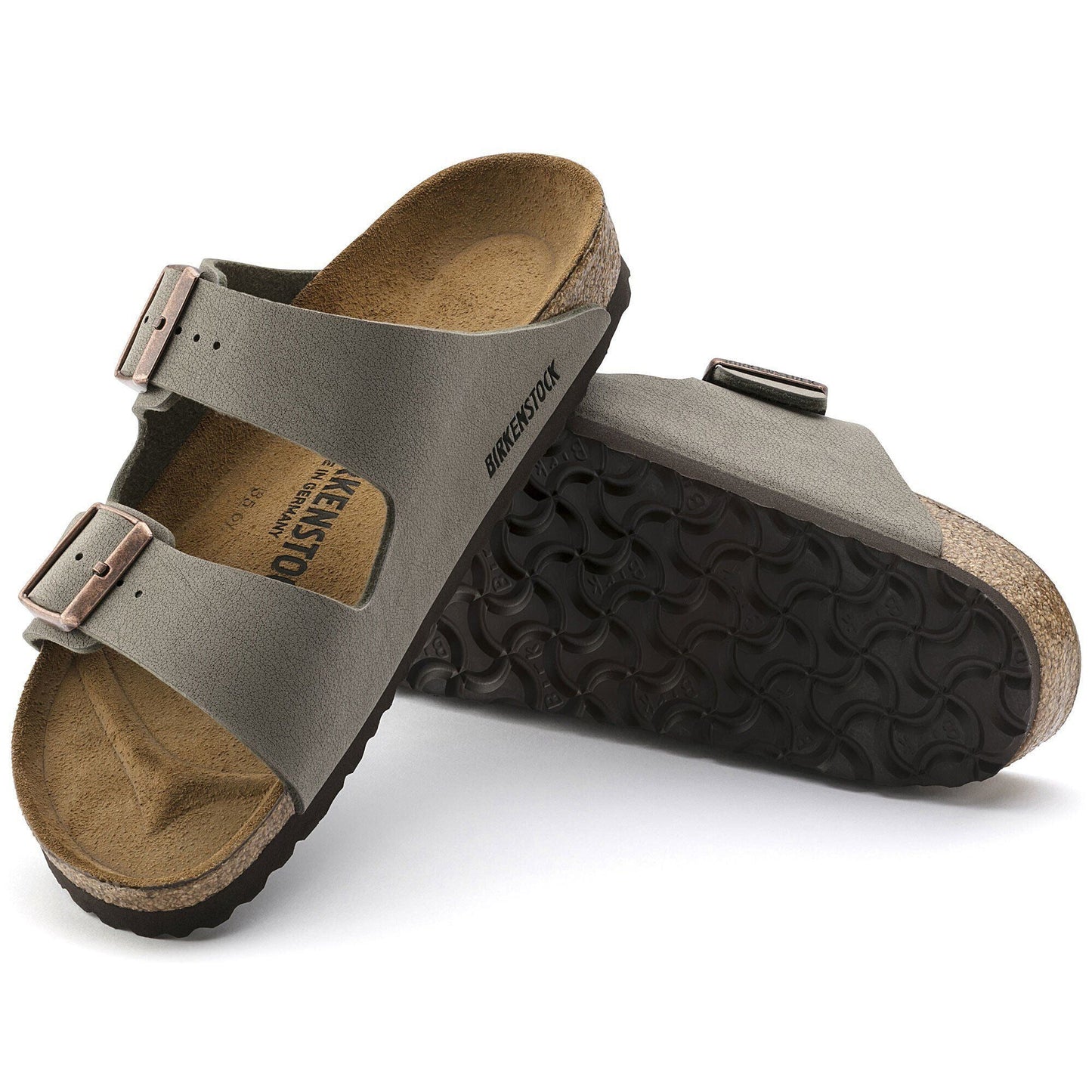 Arizona | Birkibuc | Stone - sandals - Birkenstock