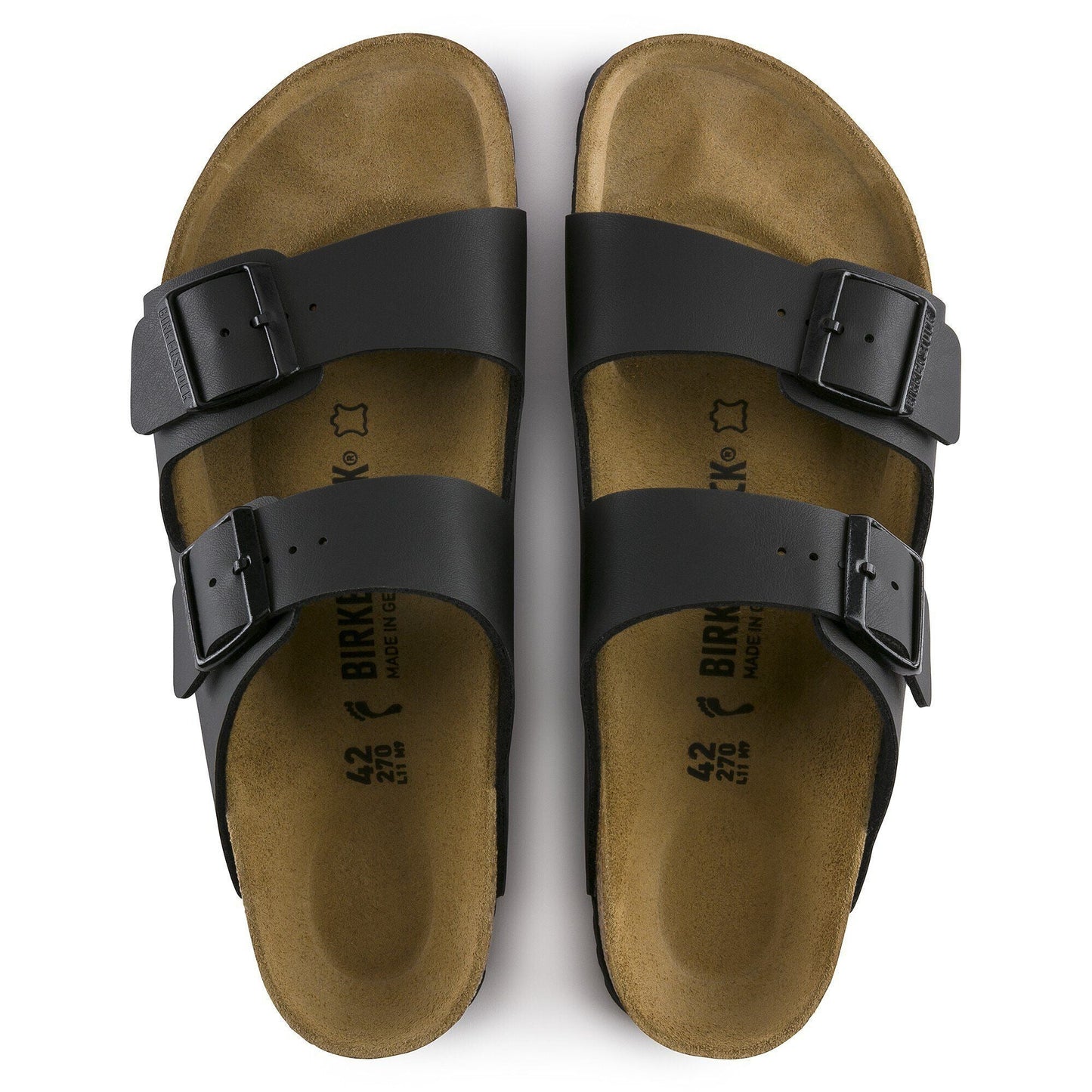 Arizona | Birko - Flor | Black - sandals - Birkenstock