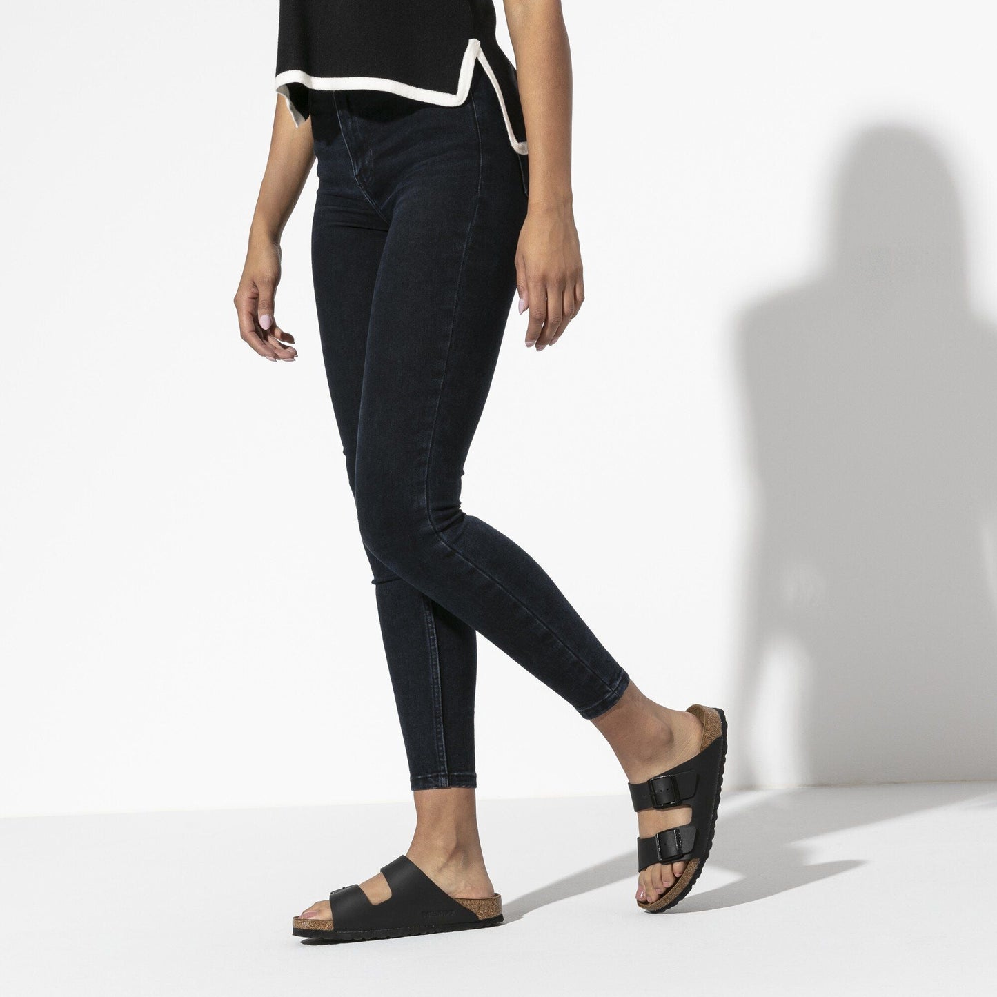 Arizona | Birko - Flor | Black - sandals - Birkenstock