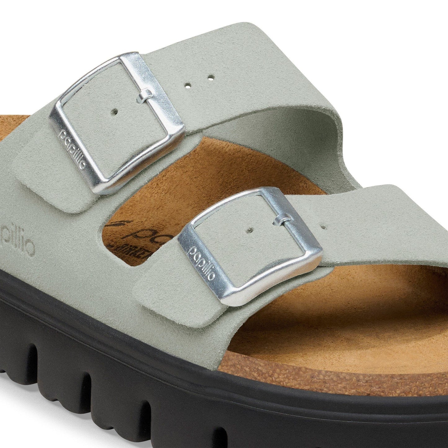 Arizona Chunky | Suede | Pure Sage - sandals - Birkenstock