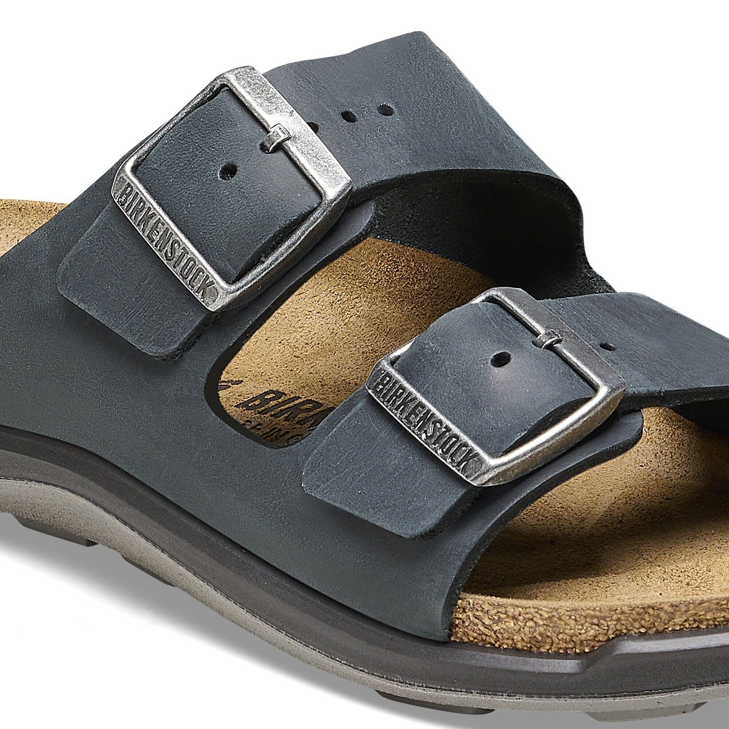 Arizona Crosstown | Oiled Leather | Black - sandals - Birkenstock