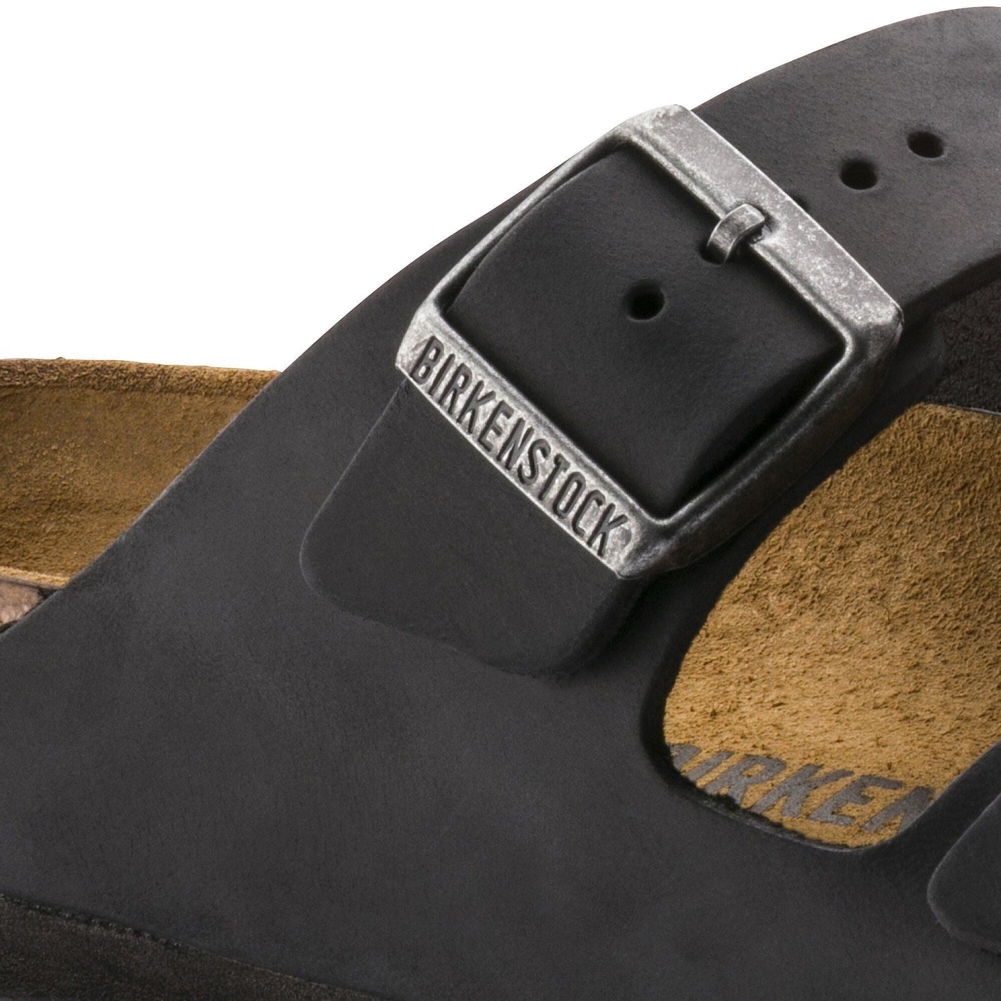 Arizona | Oiled Leather | Black - sandals - Birkenstock