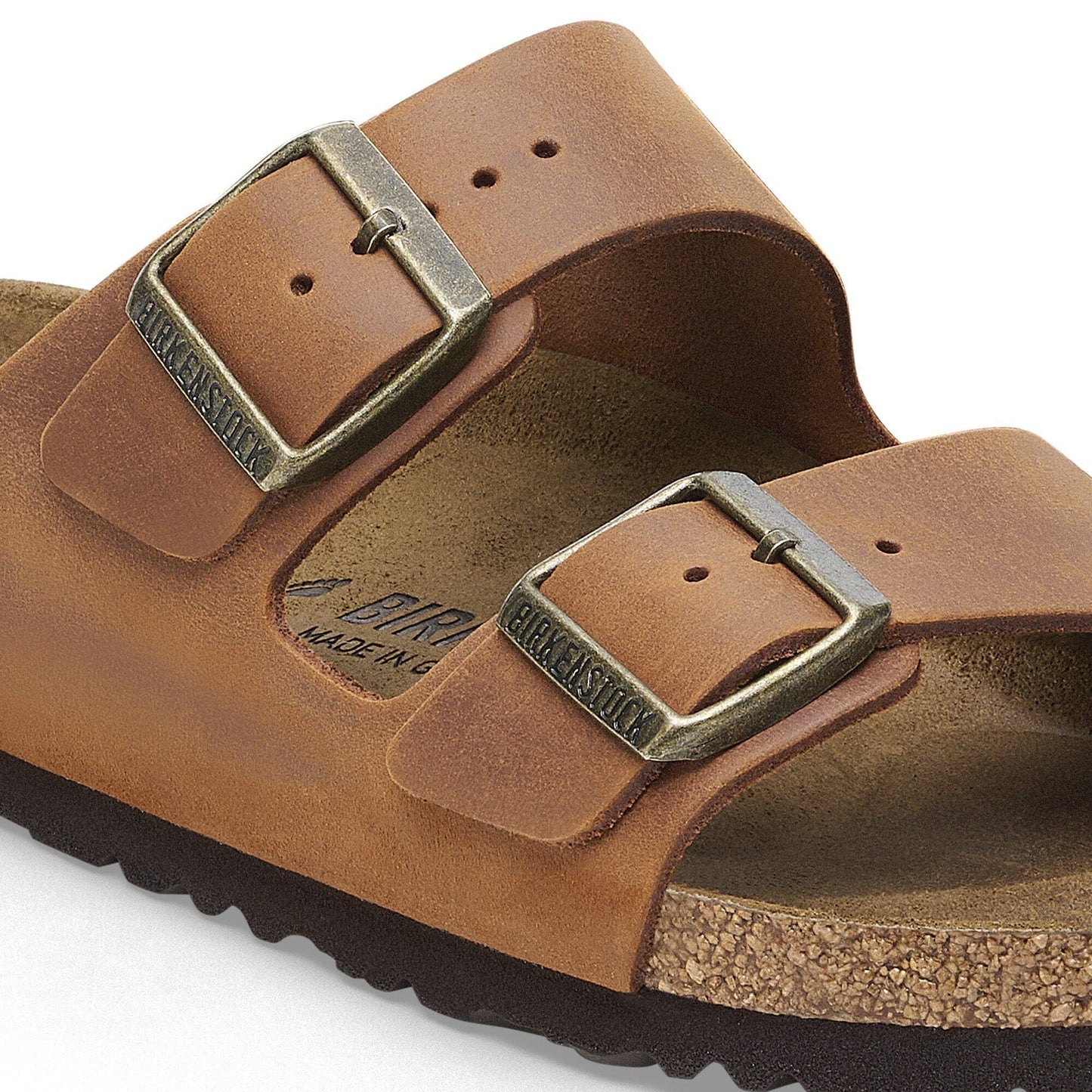 Arizona | Oiled Leather | Cognac - sandals - Birkenstock