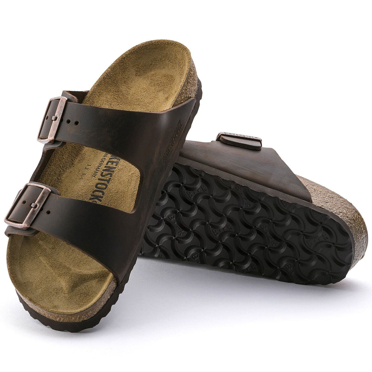 Arizona | Oiled Leather | Habana Brown - sandals - Birkenstock
