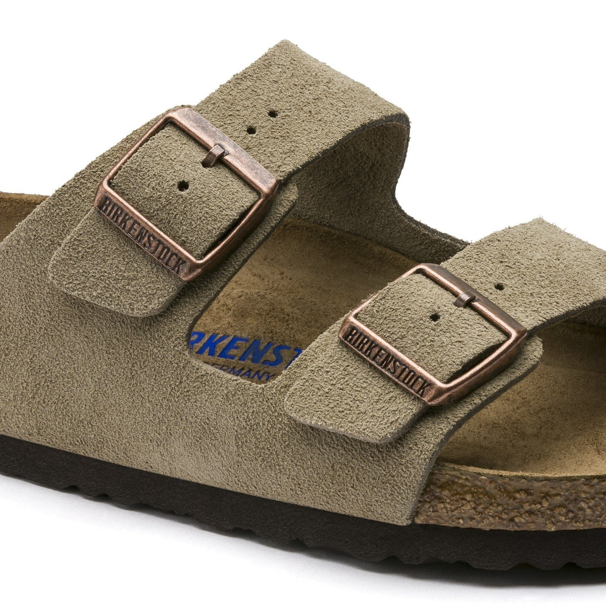Arizona | Soft Footbed | Suede | Taupe - sandals - Birkenstock
