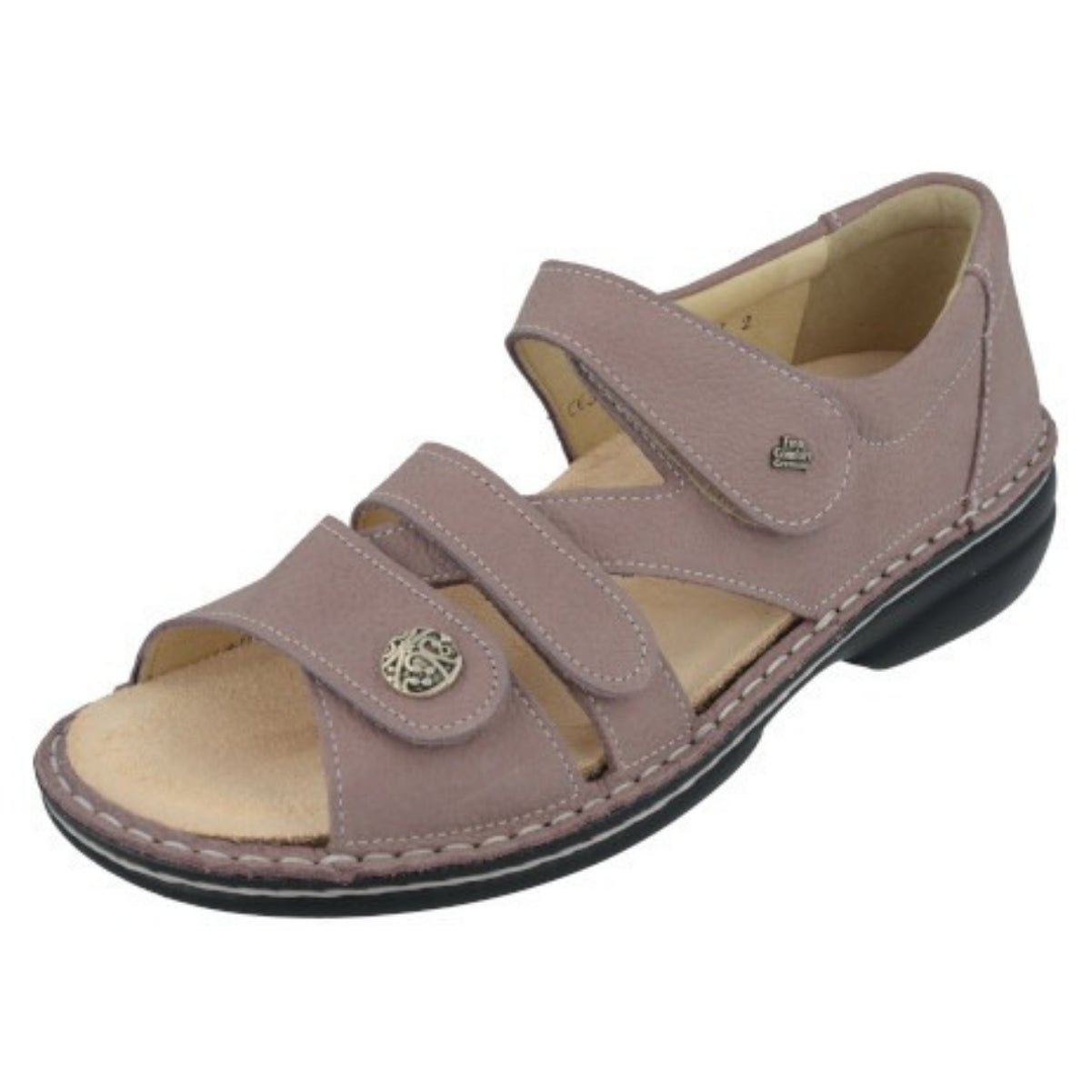 Biella Soft | Nubuck | Rose - sandals - Finn Comfort