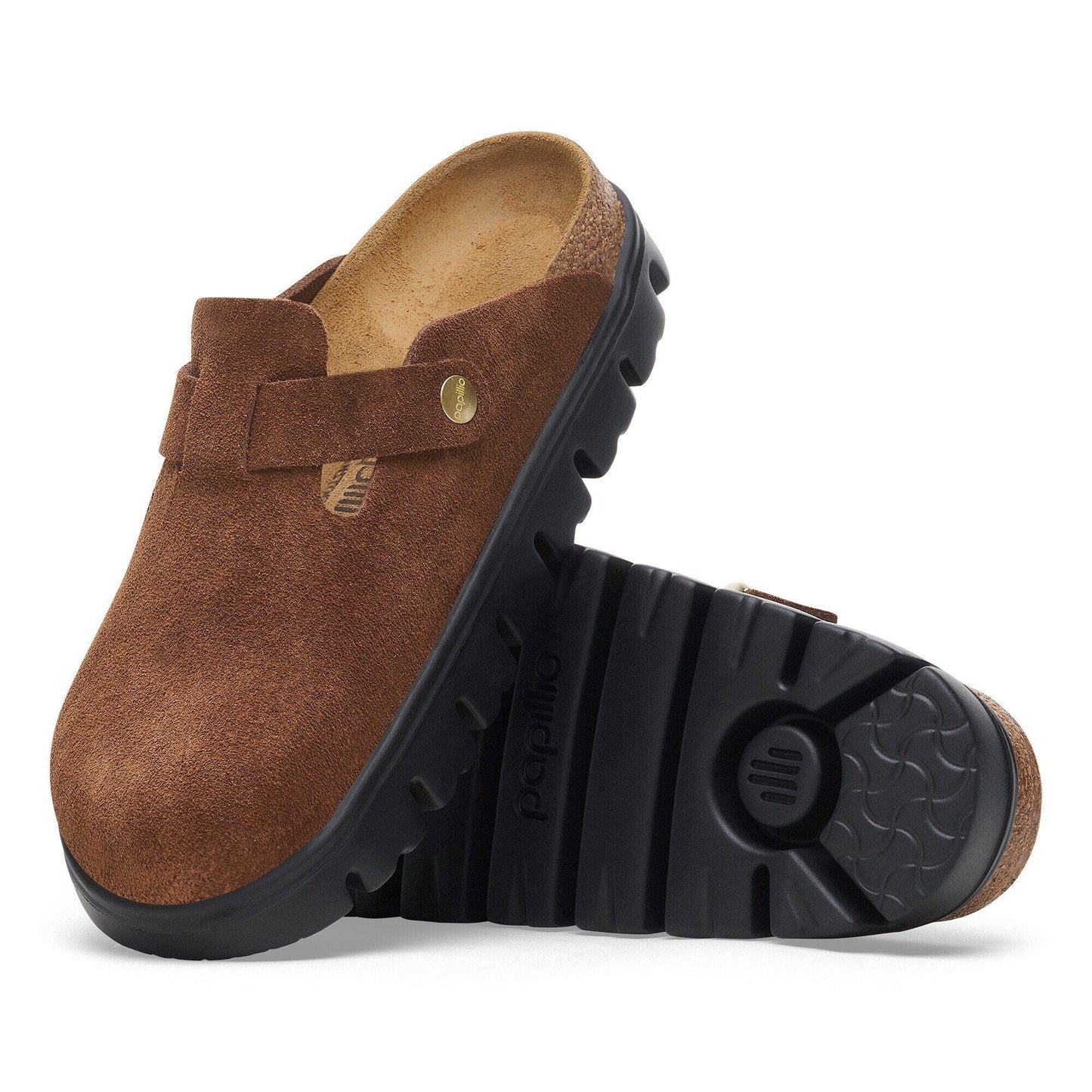 Boston Chunky | Suede | Dark Tea - clog - Birkenstock