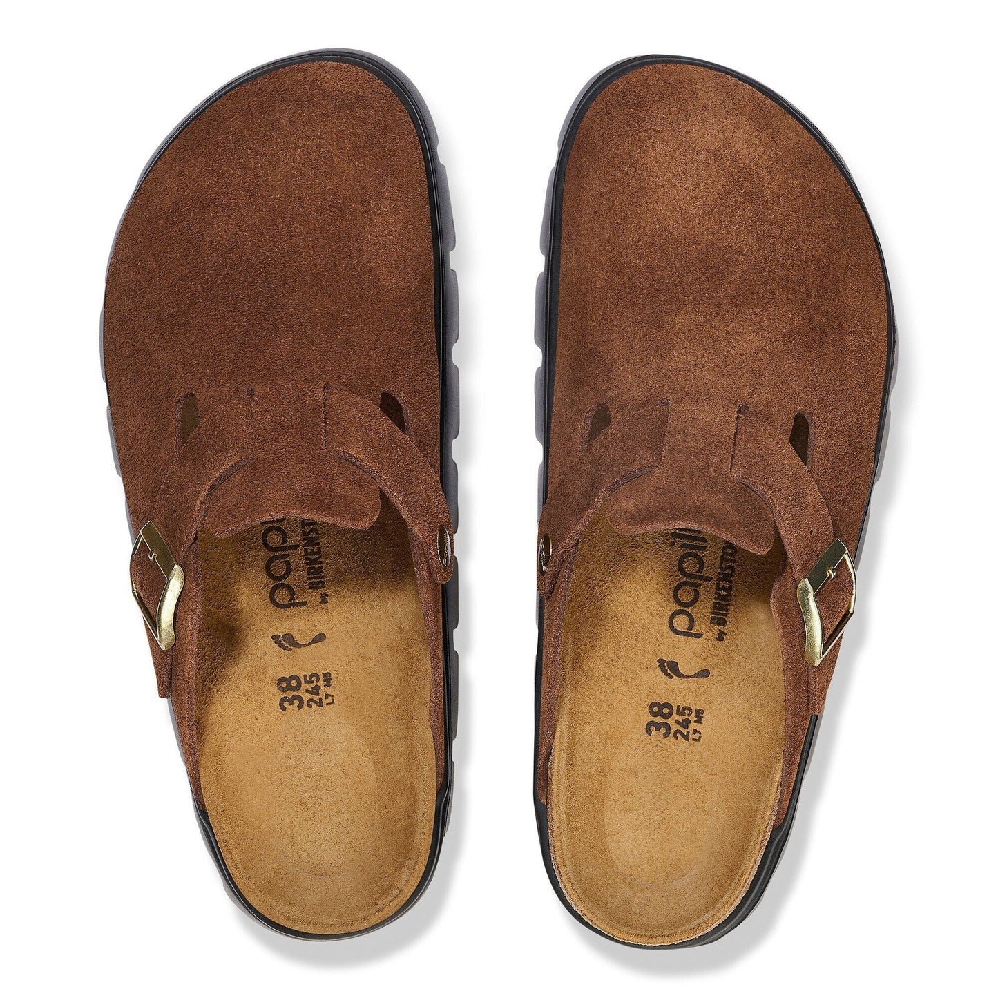 Boston Chunky | Suede | Dark Tea - clog - Birkenstock