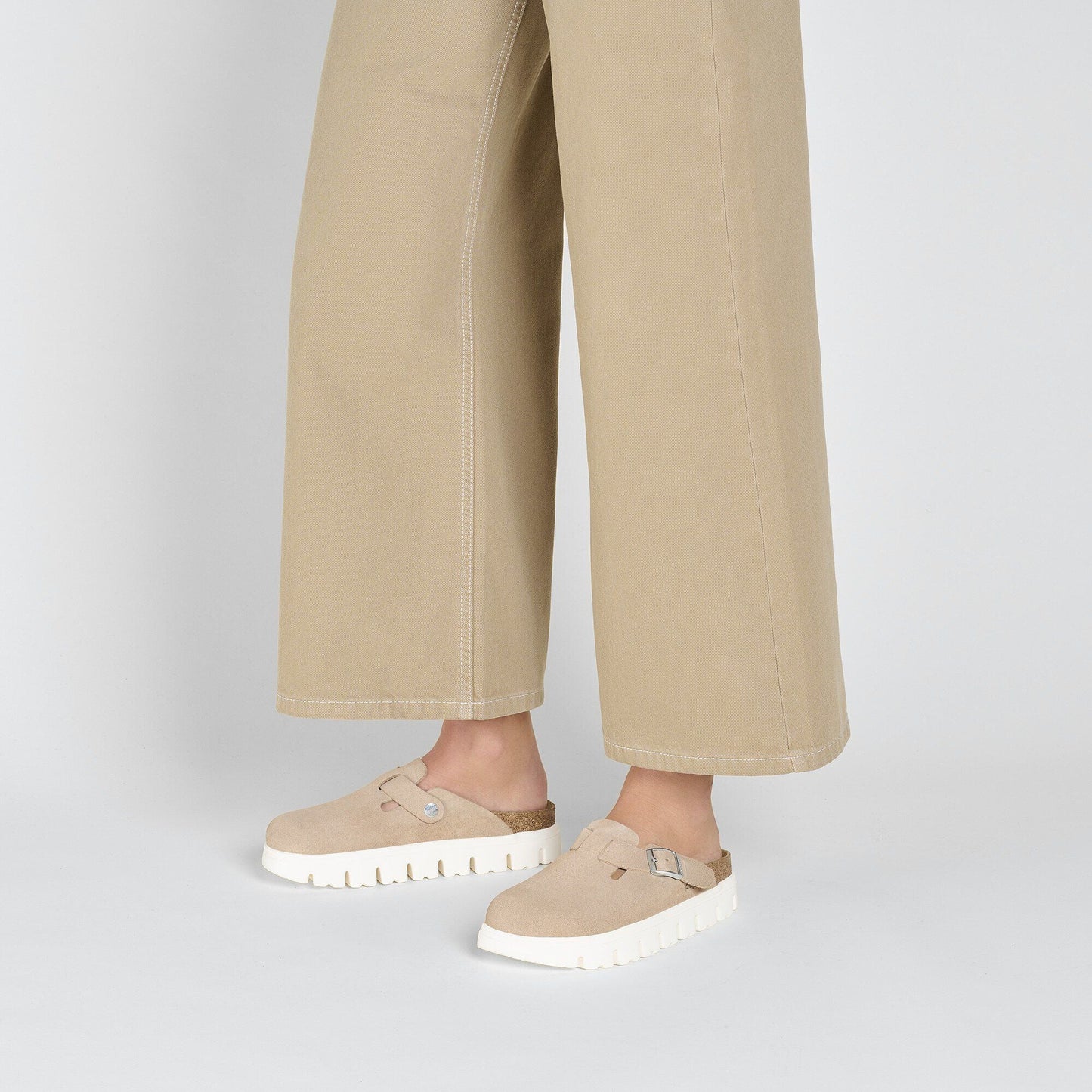 Boston Chunky | Suede | Warm Sand - clog - Birkenstock