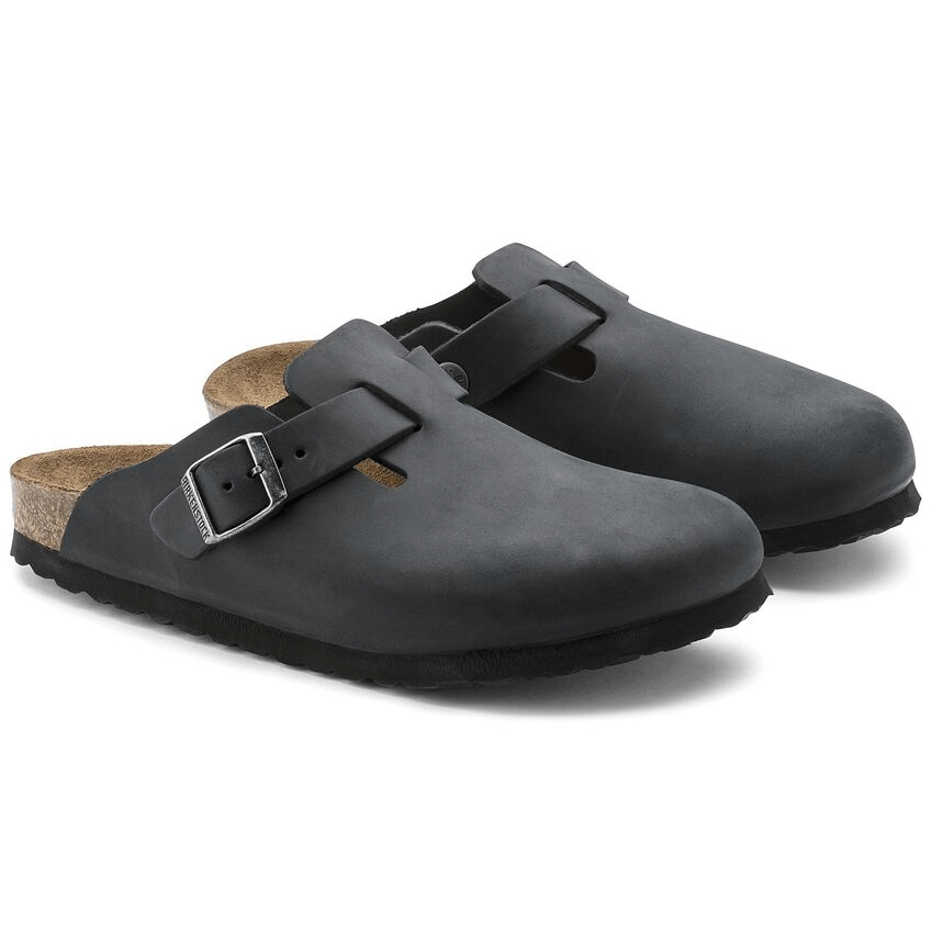 Boston | Oiled Leather | Black – Birkenstock Midtown Boston | Oiled Leather | Black – Birkenstock Midtown