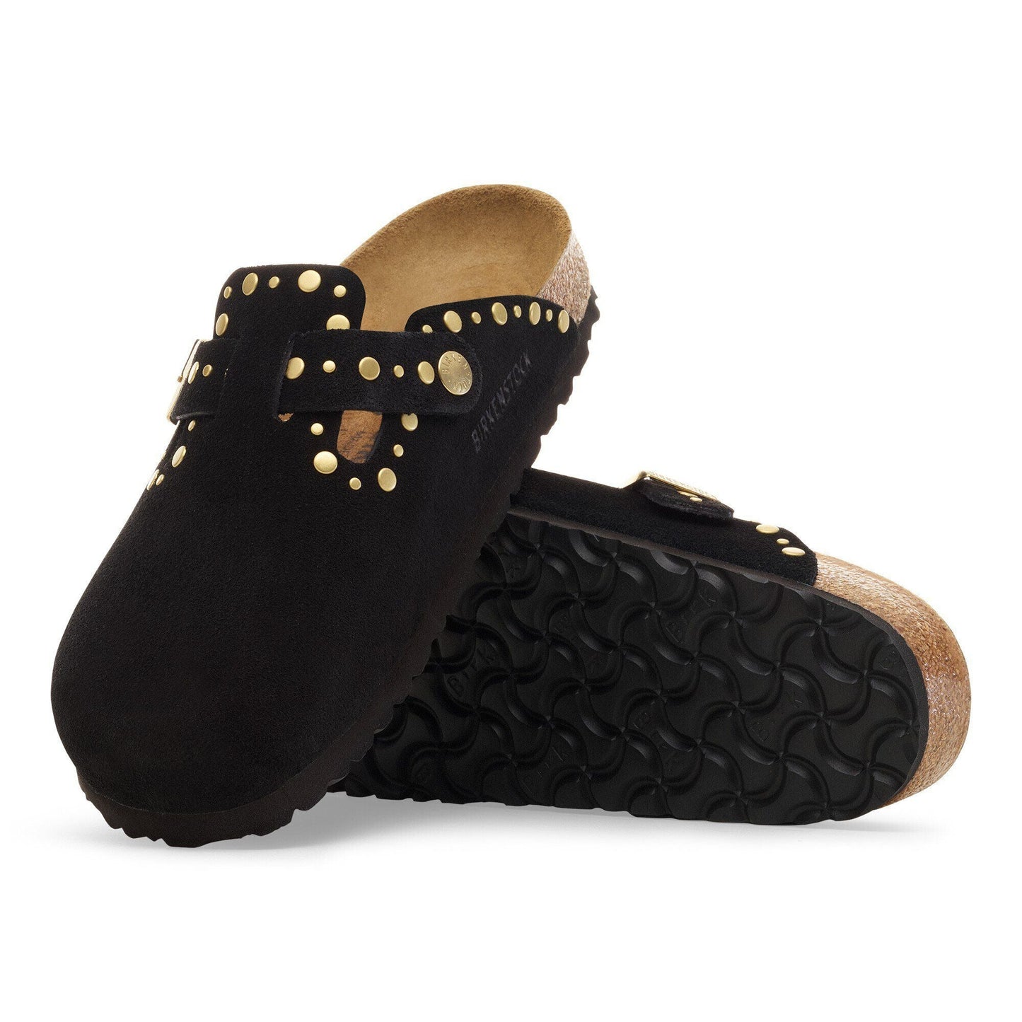 Boston Rivets | Suede | Black - clog - Birkenstock