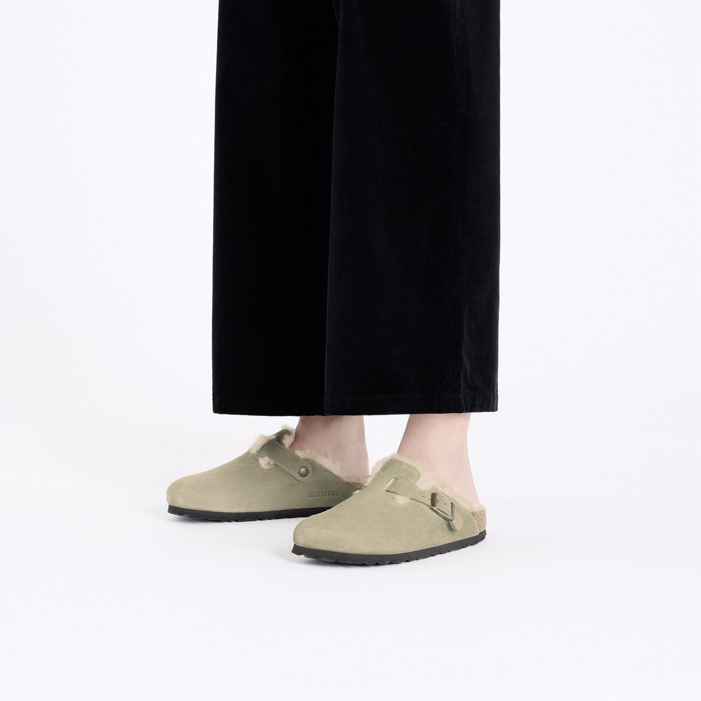 Boston Shearling | Suede | Taupe - clog - Birkenstock