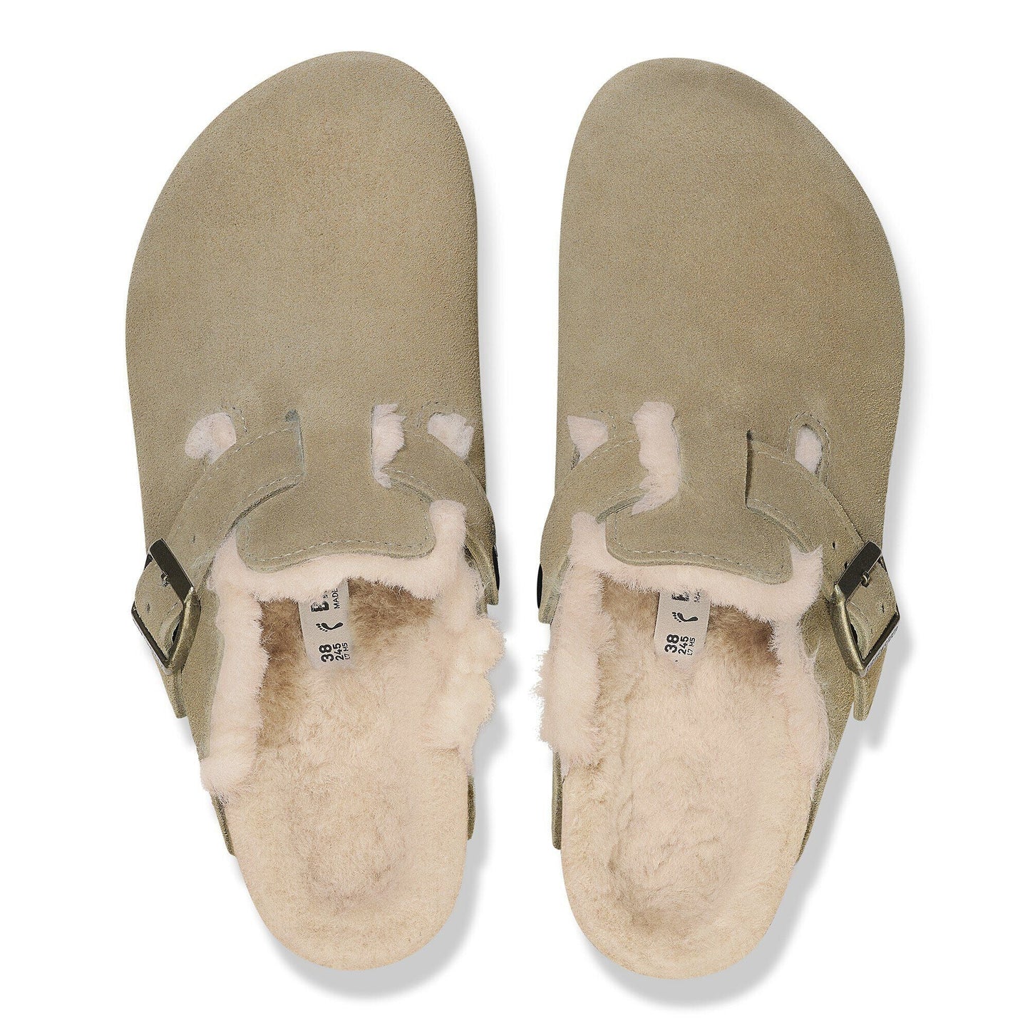 Boston Shearling | Suede | Taupe - clog - Birkenstock