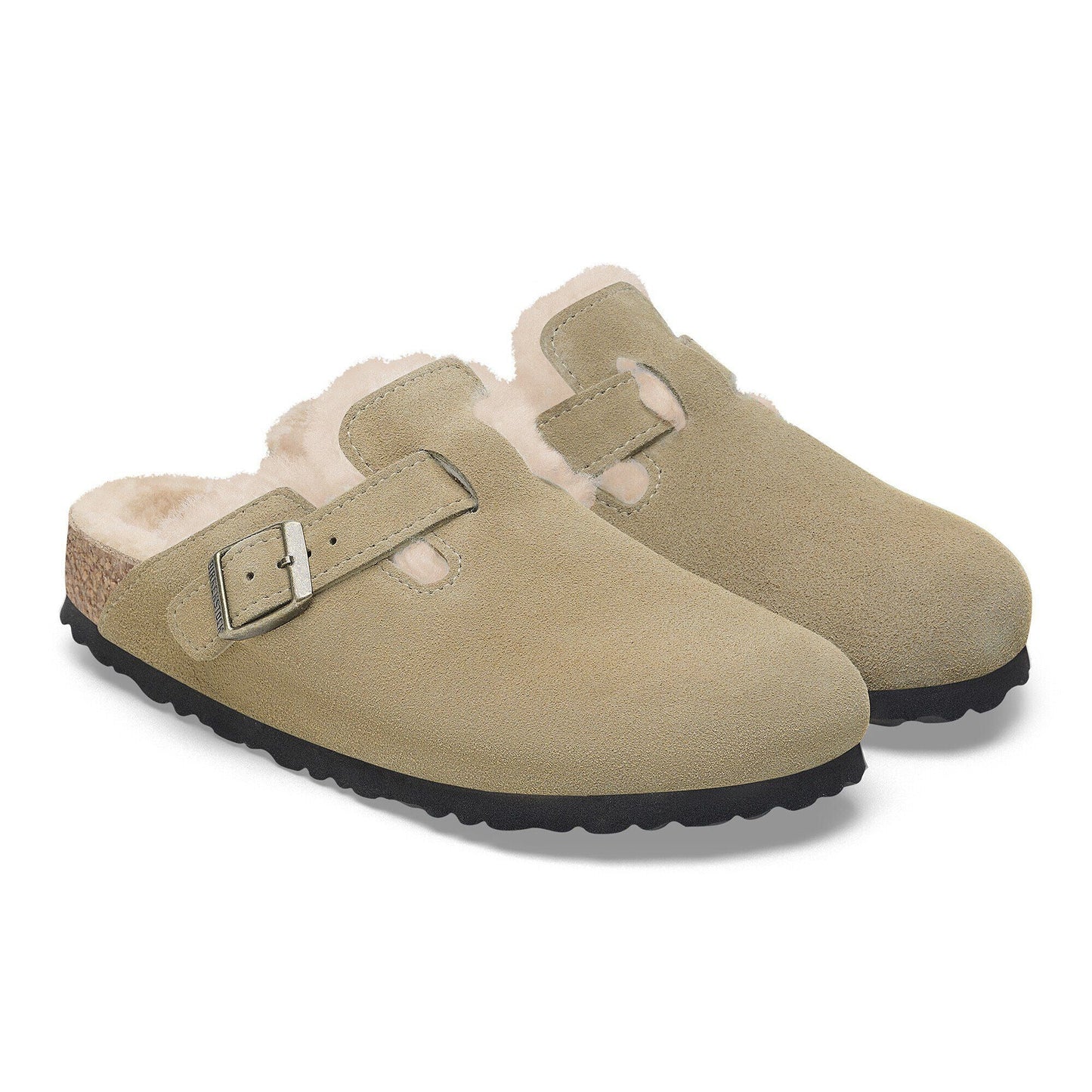 Boston Shearling | Suede | Taupe - clog - Birkenstock