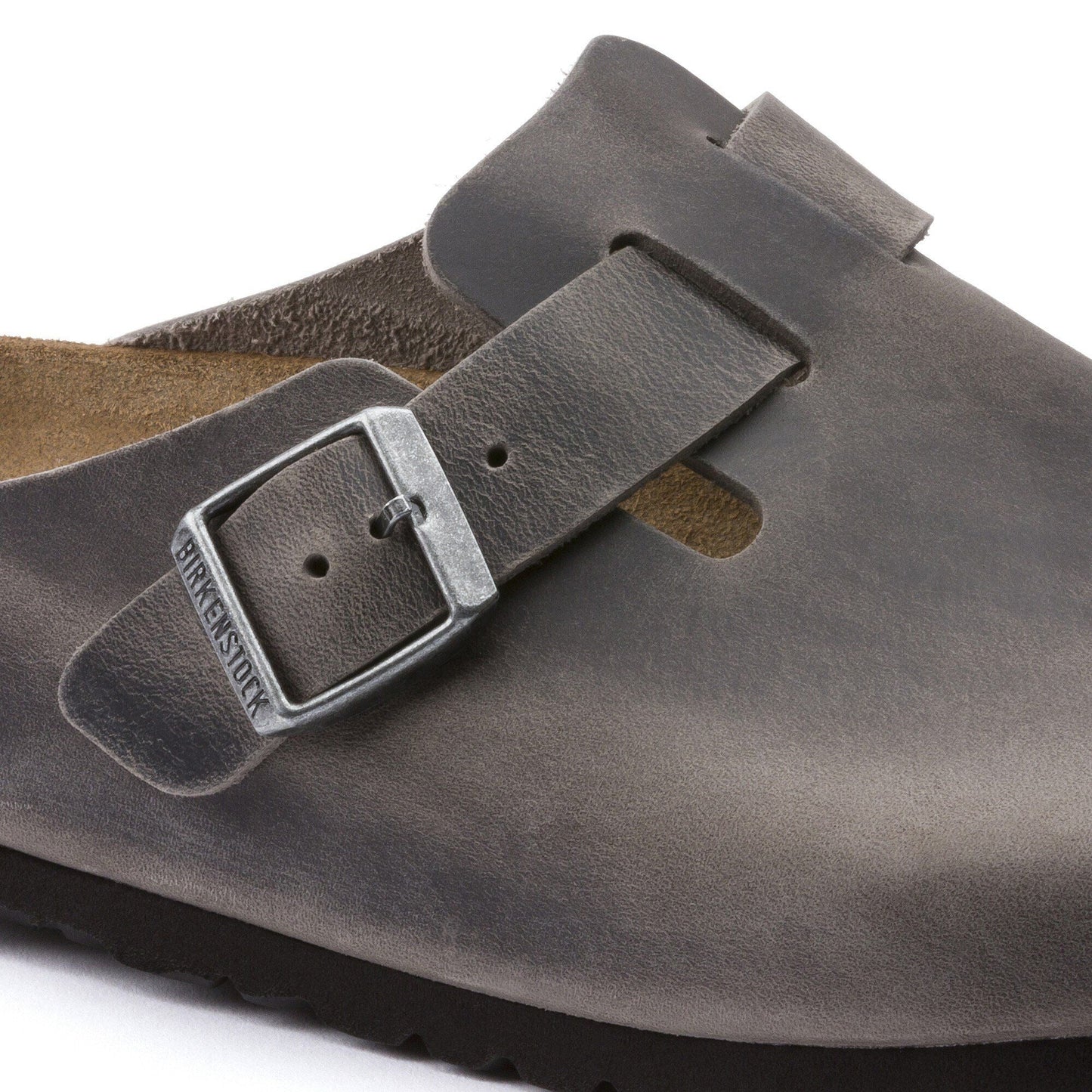 Boston Soft Footbed | Oiled Leather | Iron - clog - Birkenstock