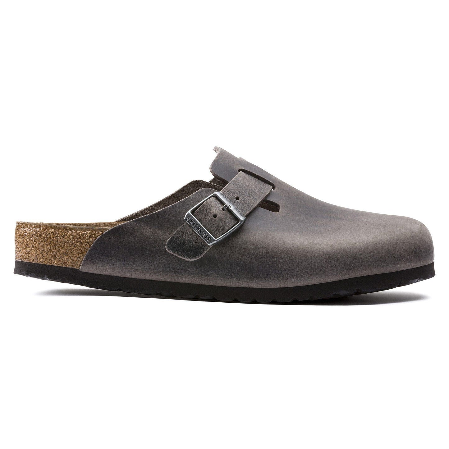 Boston Soft Footbed | Oiled Leather | Iron - clog - Birkenstock
