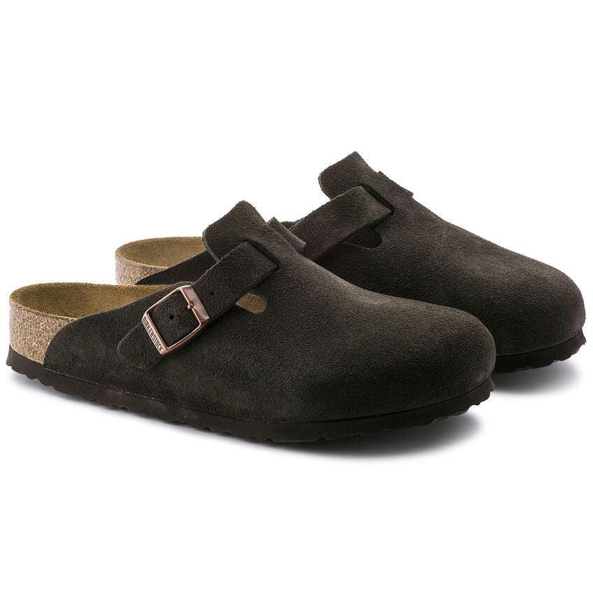 Boston | Soft Footbed | Suede | Mocha – Birkenstock Midtown