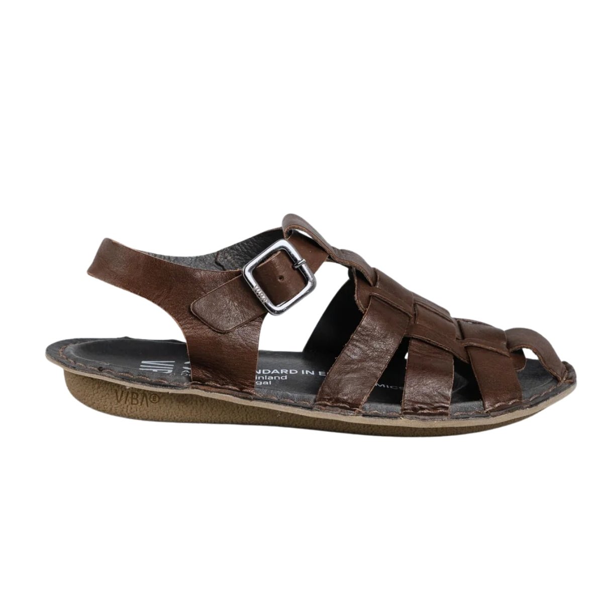 Capri | Leather | Cocoa Brown - sandals - VIBAe