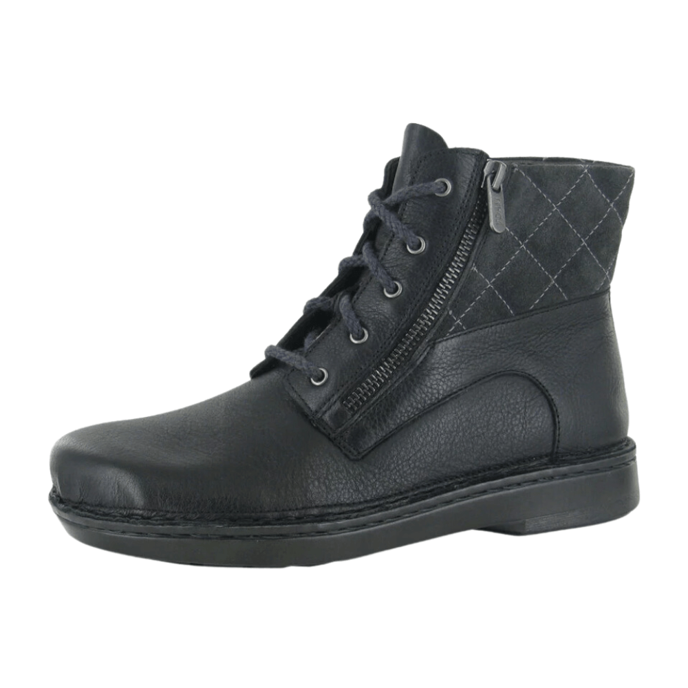 Castera | Leather/Suede | Soft Black/Oily Midnight/Foggy Gray - Boot - Naot