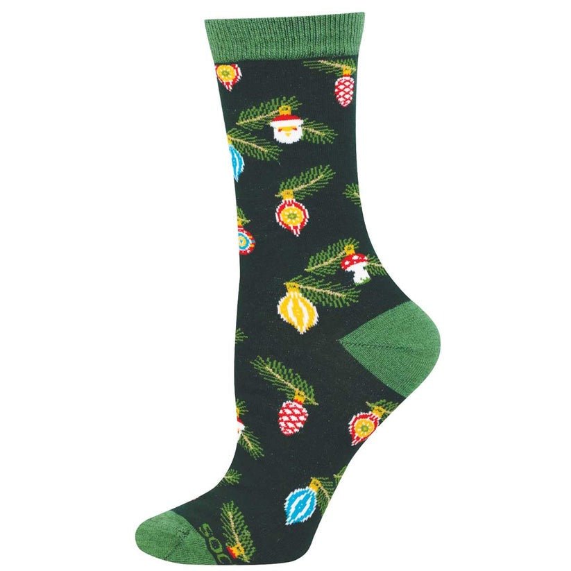 Christmas Ornaments | Bamboo | Women | Green - socks - Socksmith
