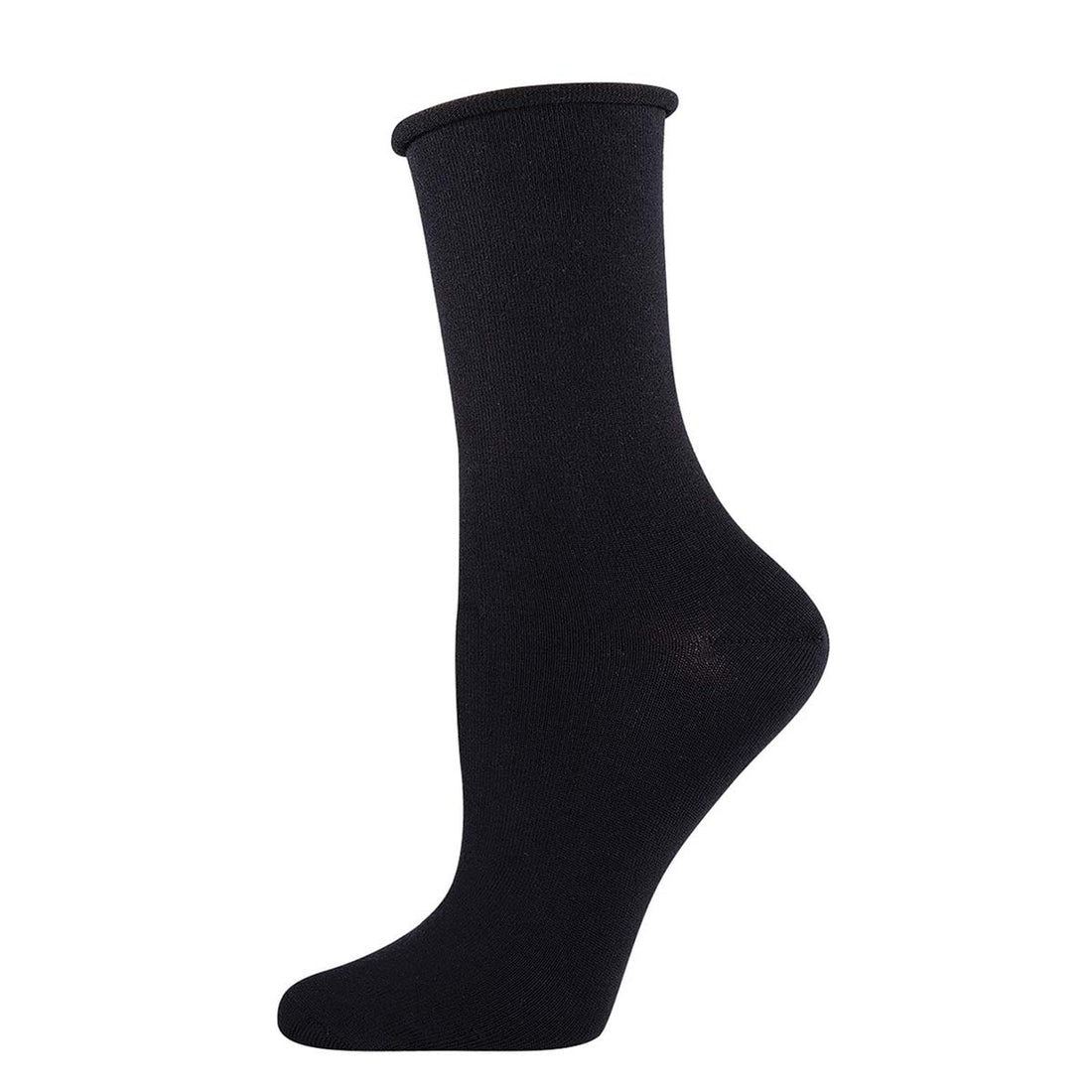 Comfort Solid Socks | Bamboo | Women | Black - socks - Socksmith