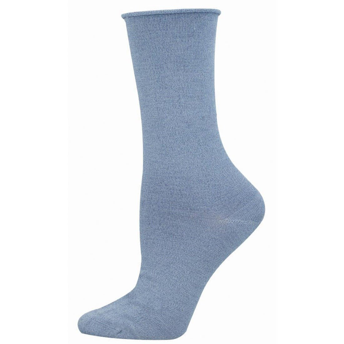 Comfort Solid Socks | Bamboo | Women | Chambray - socks - Socksmith