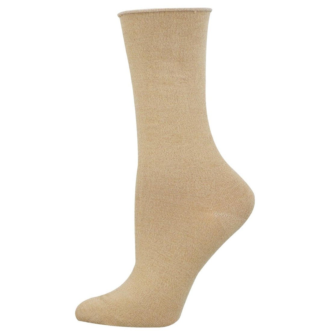 Comfort Solid Socks | Bamboo | Women | Khaki - socks - Socksmith