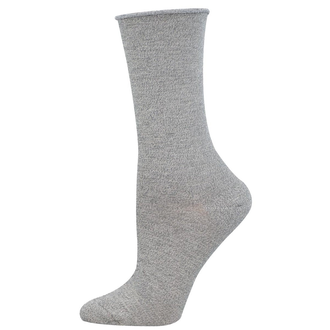 Comfort Solid Socks | Bamboo | Women | Light Grey Heather - socks - Socksmith