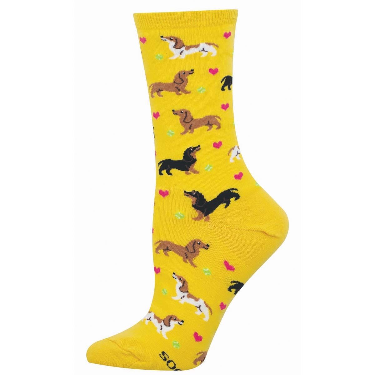 Doxie Love | Women | Yellow - socks - Socksmith