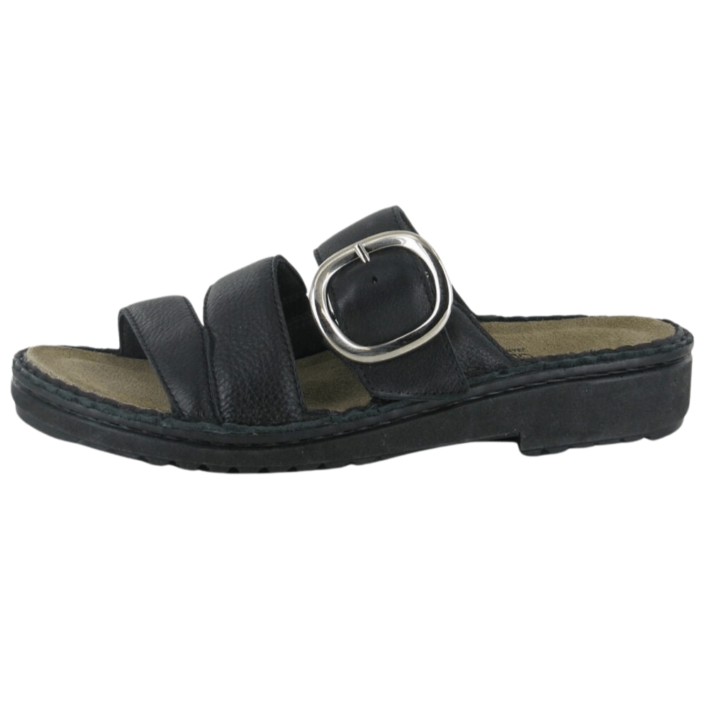 Frey | Leather | Soft Black - Sandals - Naot