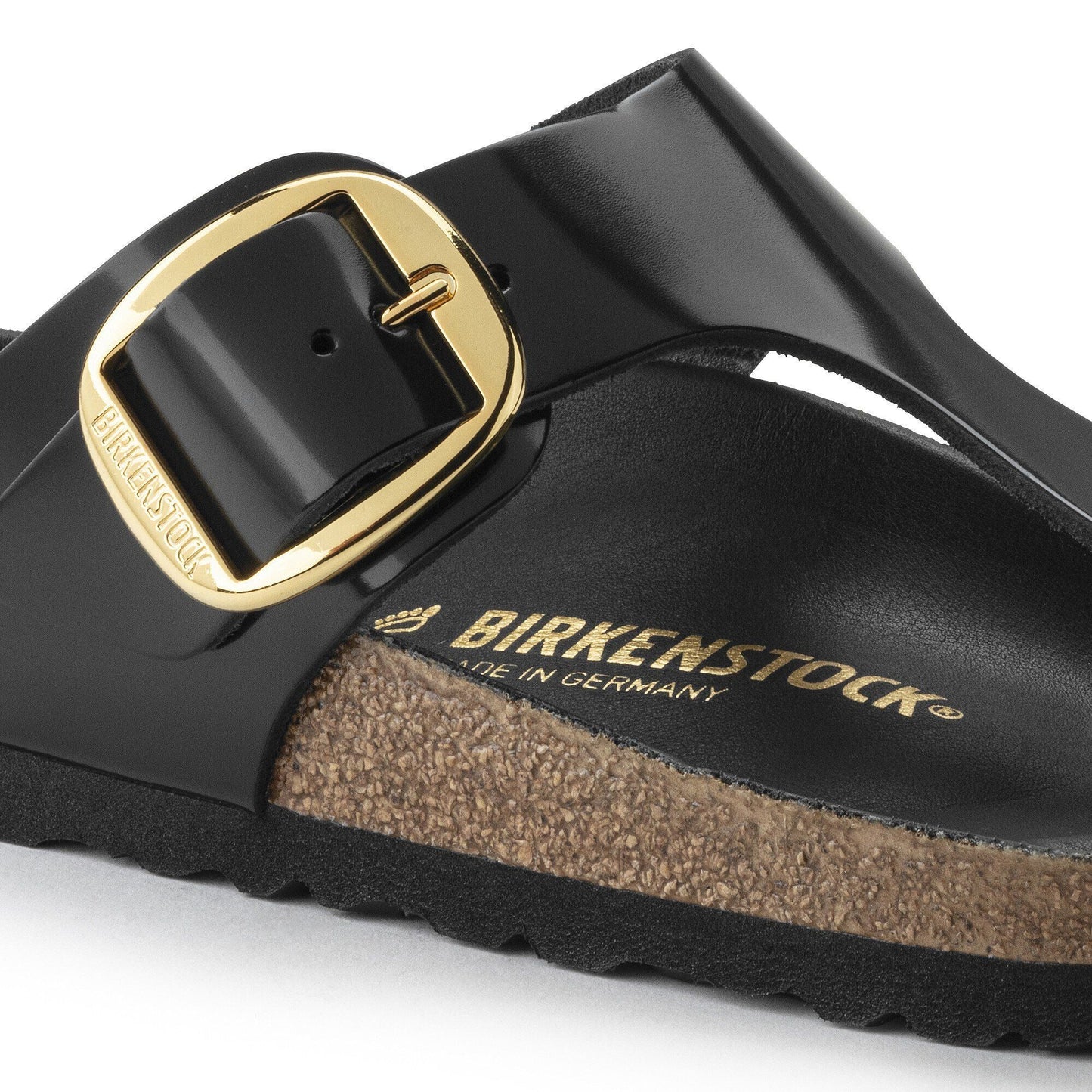 Gizeh Big Buckle | High - Shine Patent Leather | Black - sandals - Birkenstock