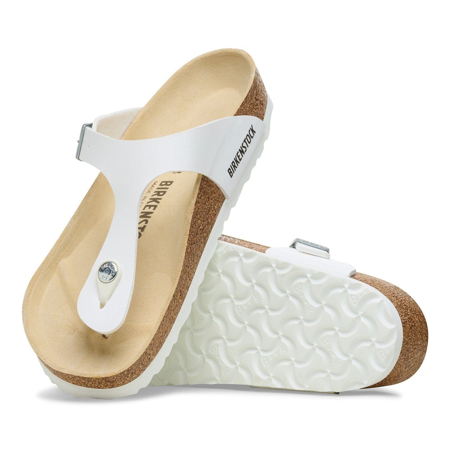 Gizeh | Birko - Flor | White - sandals - Birkenstock