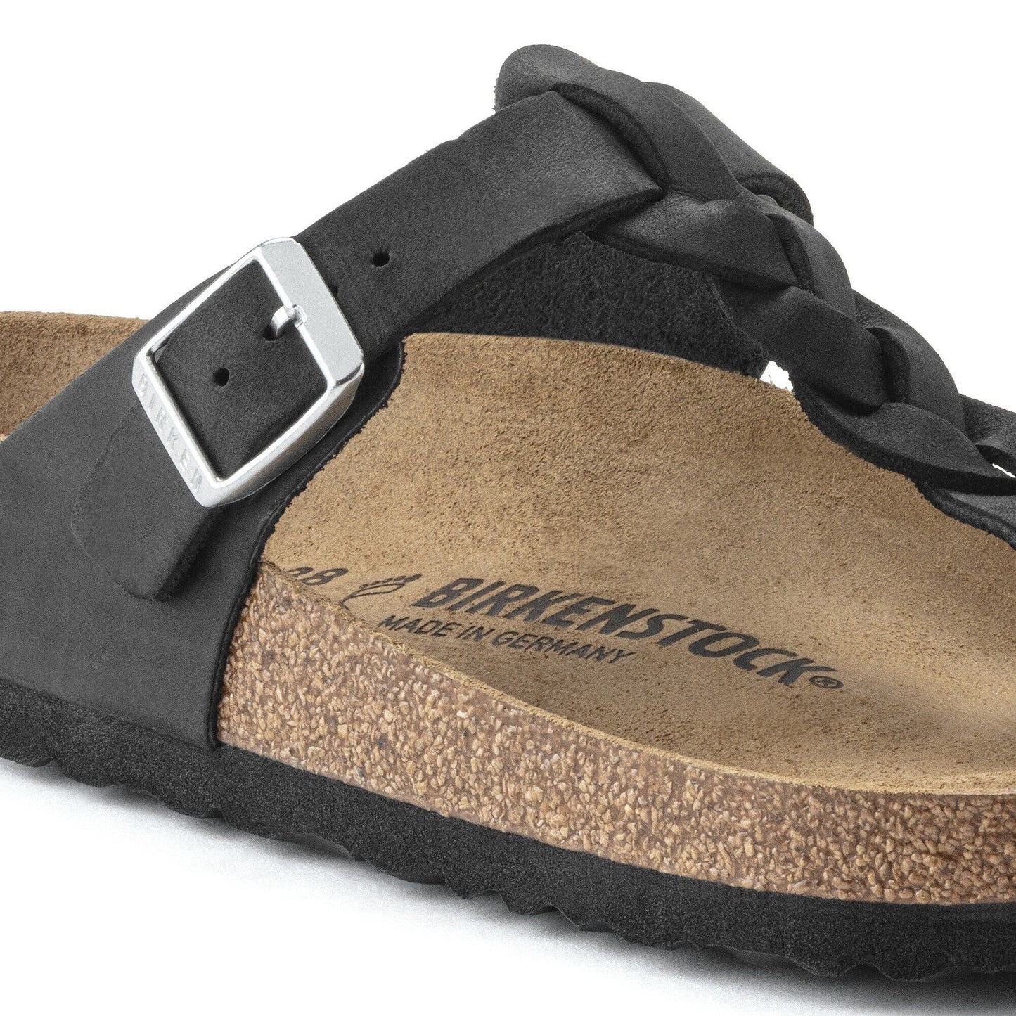 Gizeh Braided | Oiled Leather | Black - sandals - Birkenstock