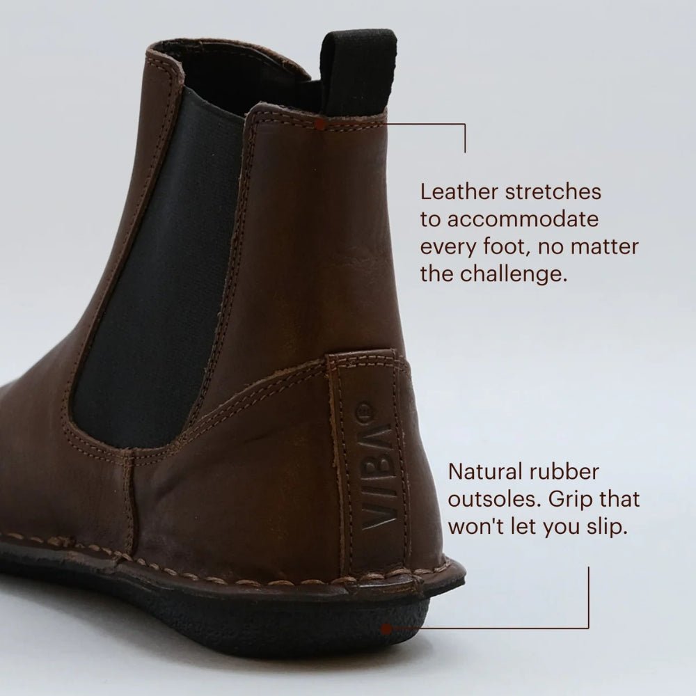 Helsinki | Leather | Cocoa Brown - Boot - VIBAe