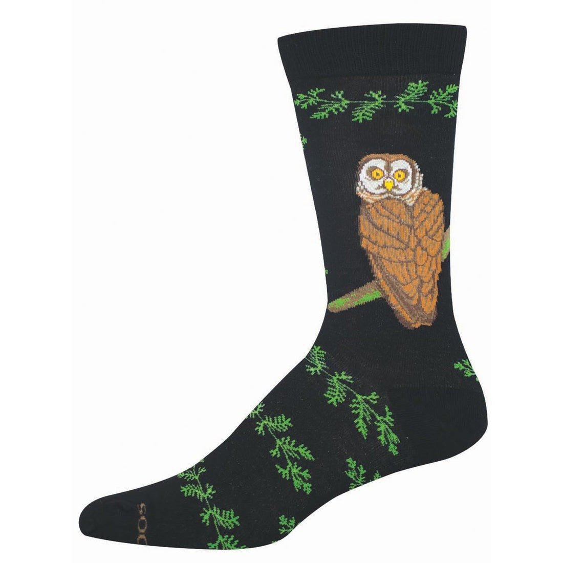 Hoot Do We Have Here? | Bamboo | Men | Black - socks - Socksmith