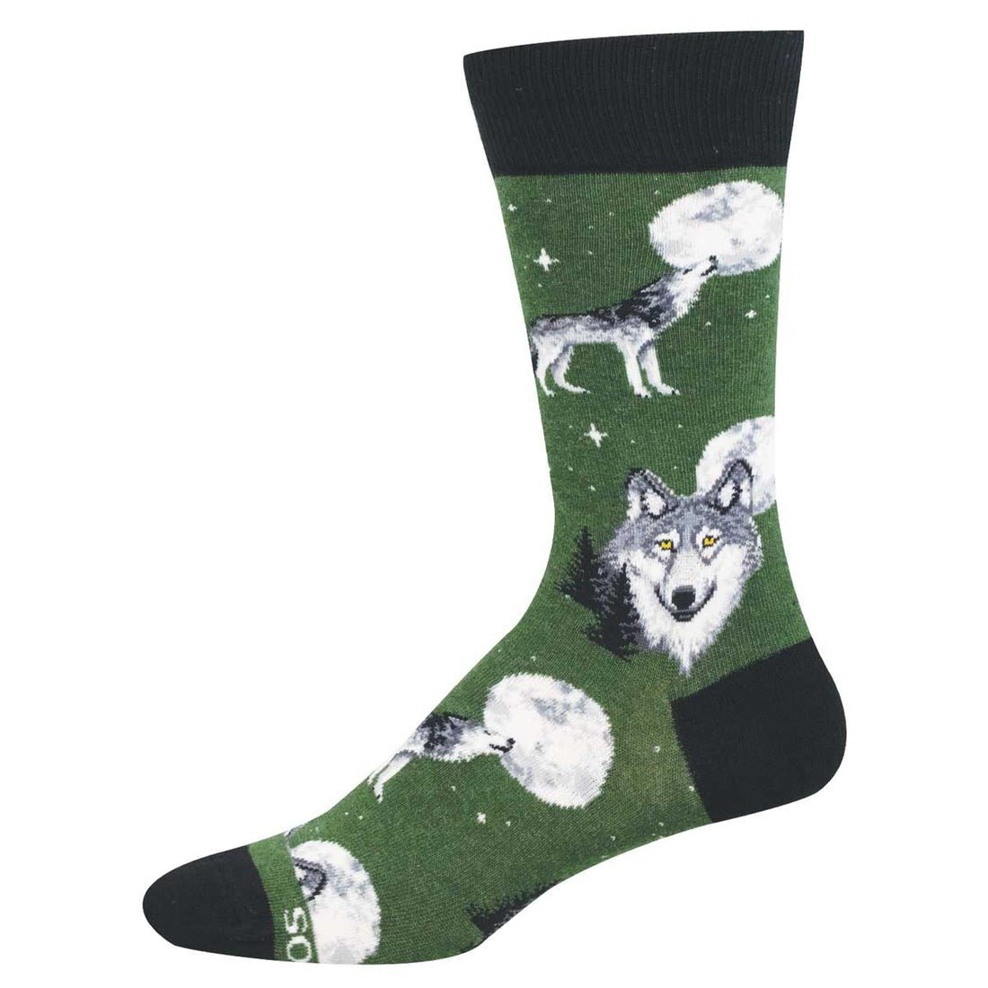 Howl At The Moon | Men | Green Heather - socks - Socksmith