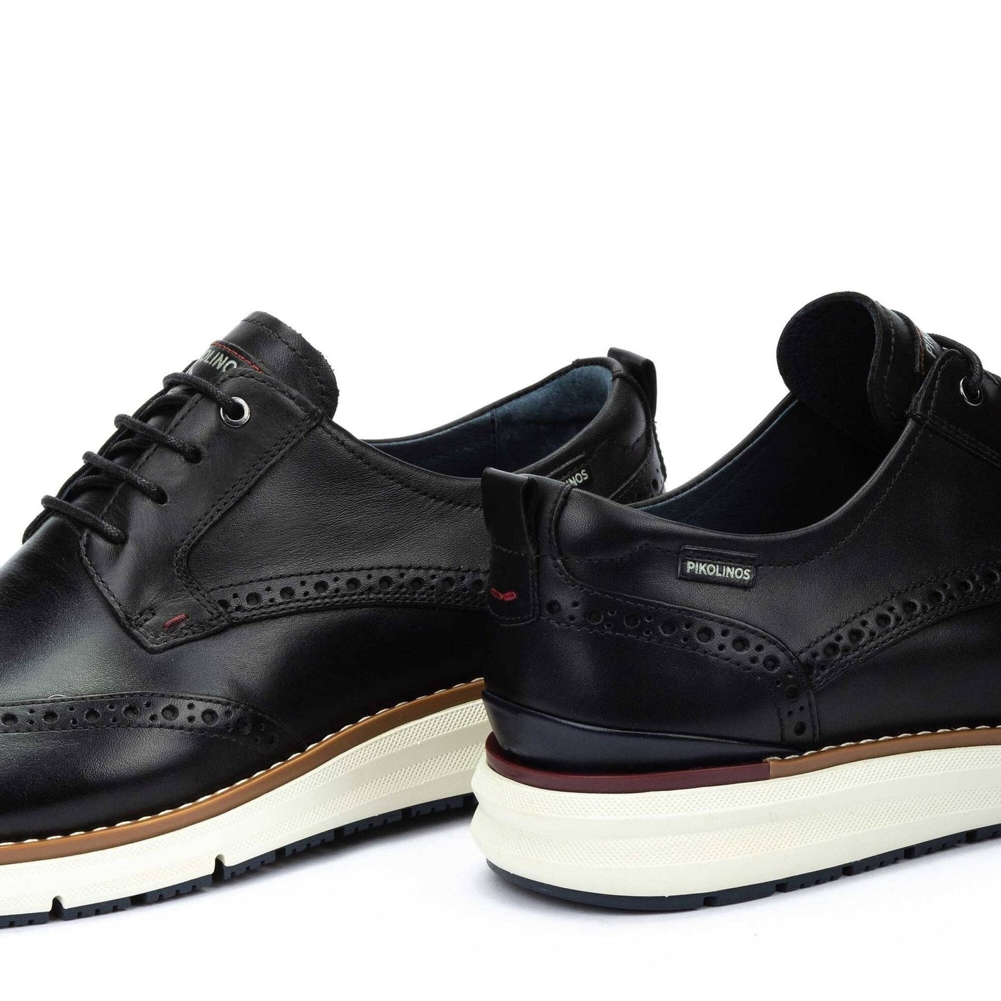 Manacor Wingtip Lace - Up | Men | Leather | Black - shoe - Pikolinos