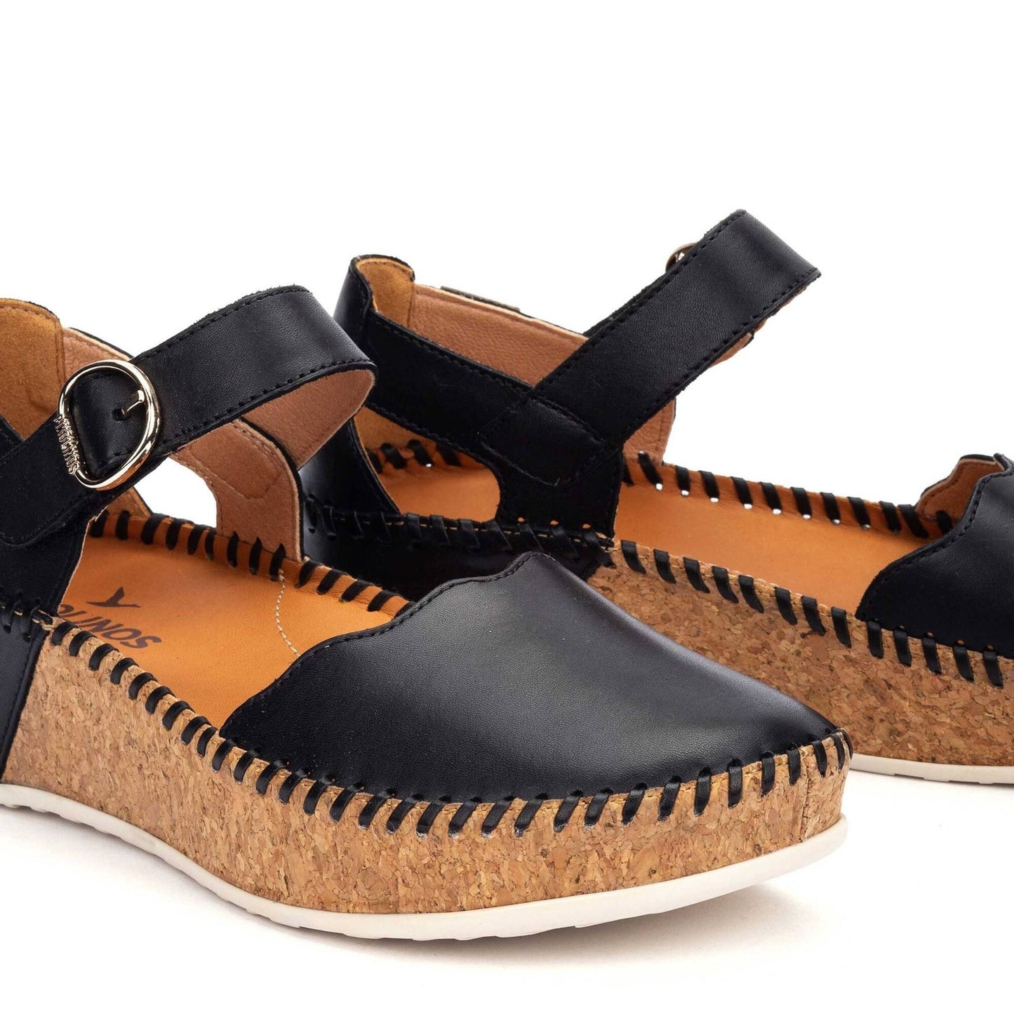 Marina Mary Jane | Leather | Black - sandals - Pikolinos