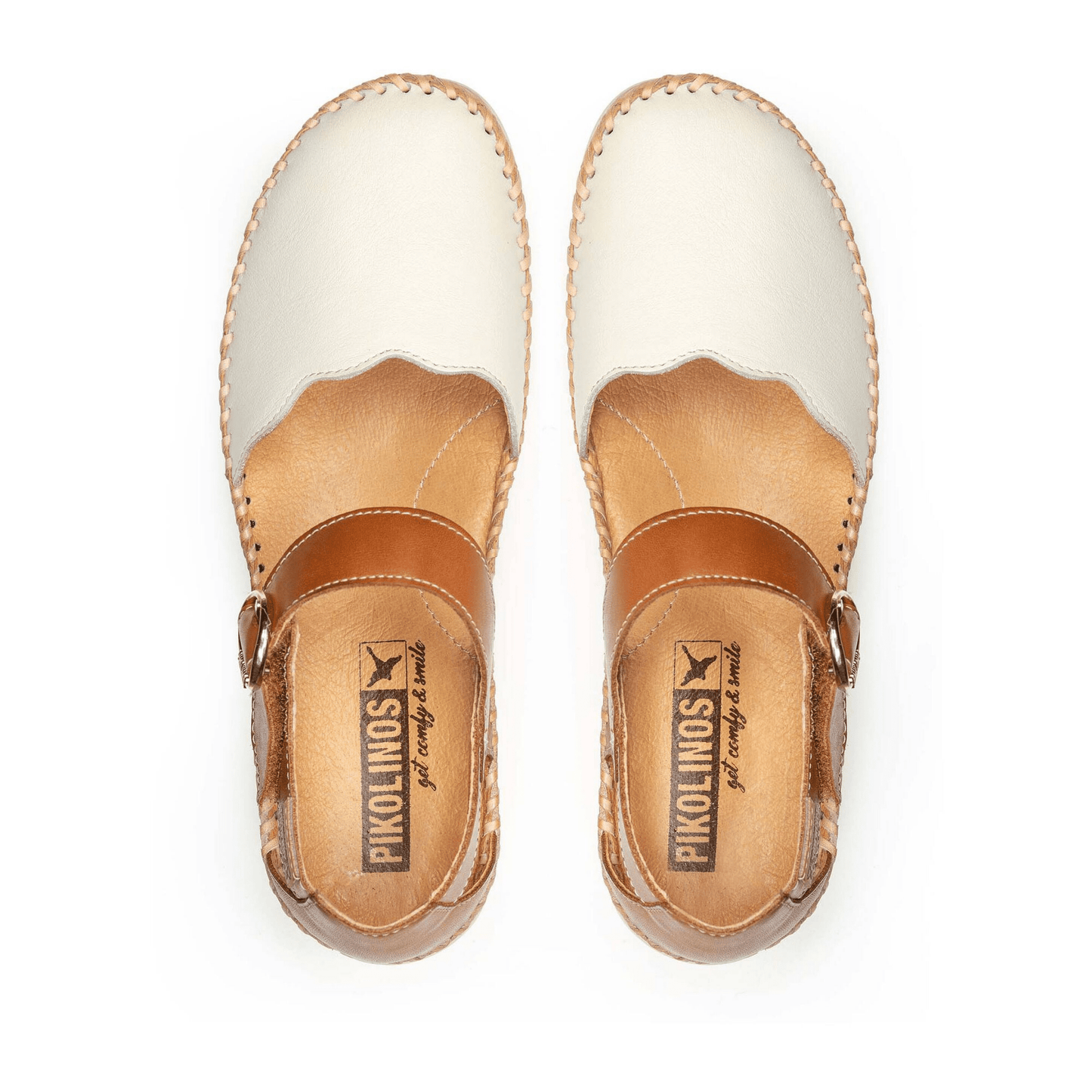 Marina Mary Jane | Leather | Nata/Brandy - Shoe - Pikolinos