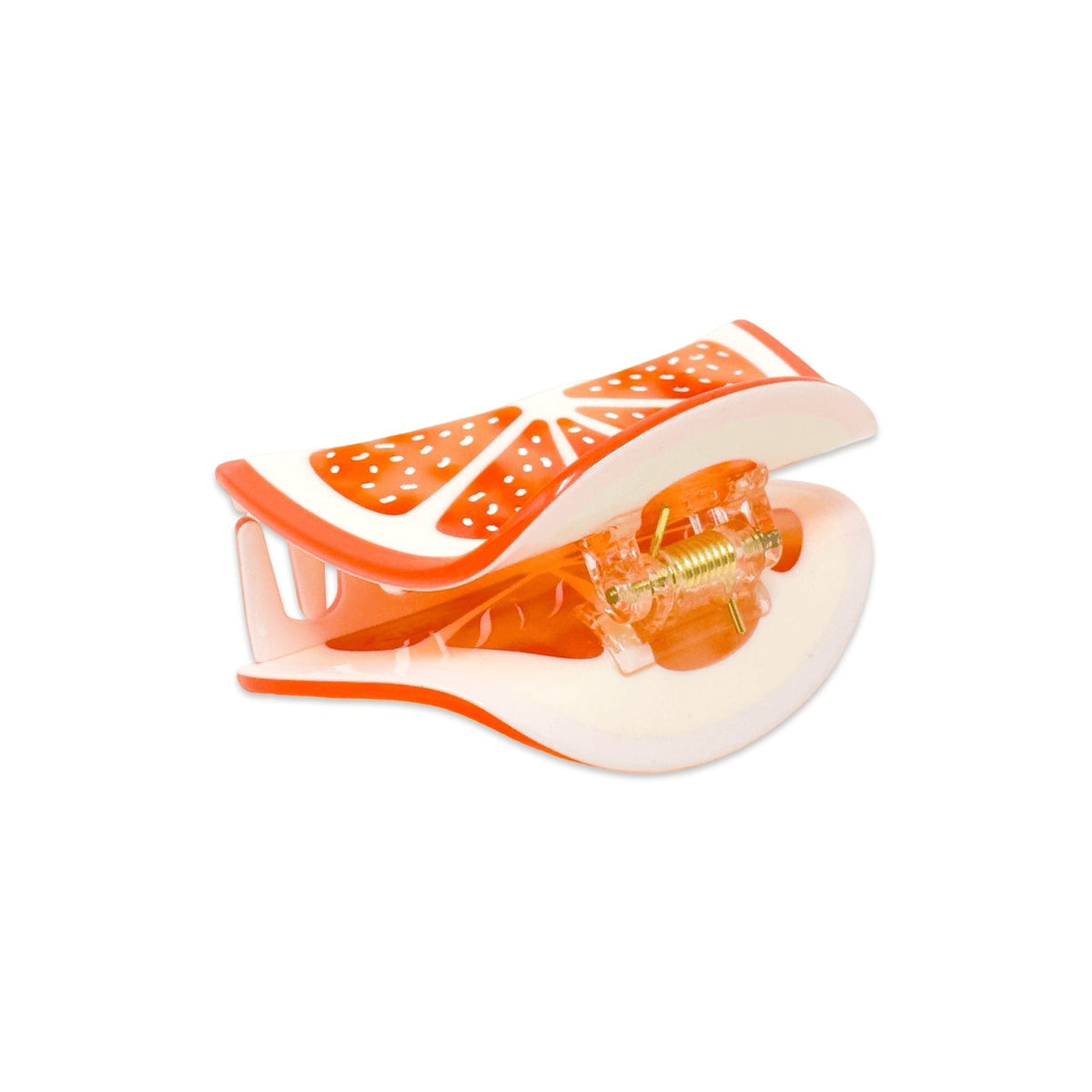 Midi Grapefruit Slice Hair Claw - HAIR - JENNY LEMONS