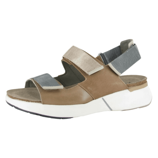 Odyssey | Leather | Arizona Tan/Latte Brown/Soft Ivory - Sandals - Naot