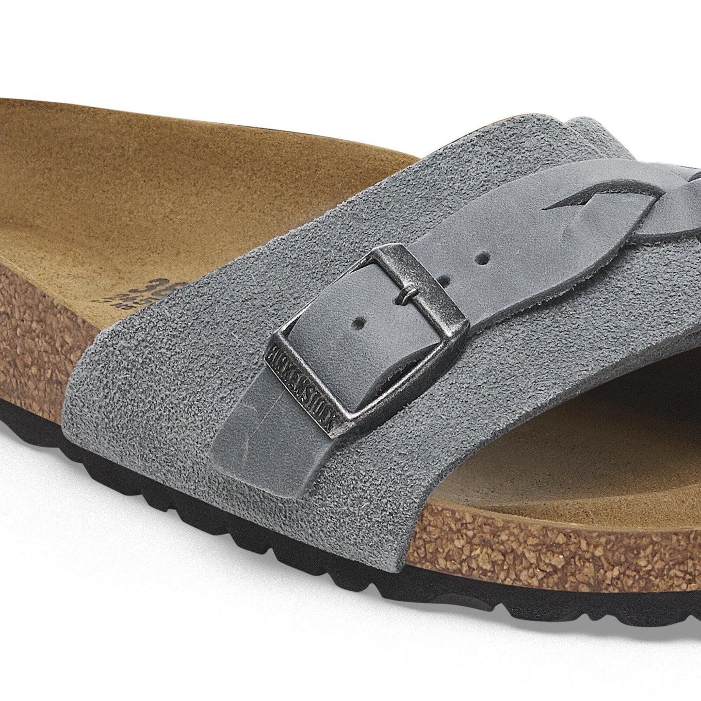Oita Braid | Suede | Basalt Gray - Sandals - Birkenstock