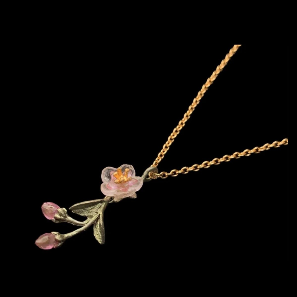 Peach Blossom Pendant Necklace - Jewelry - MICHAEL MICHAUD
