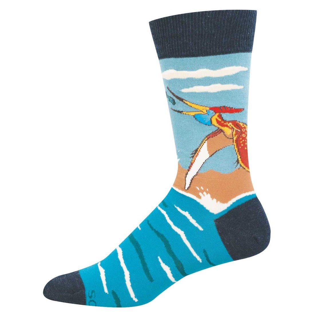 Pteranodon | Men | Blue - socks - Socksmith