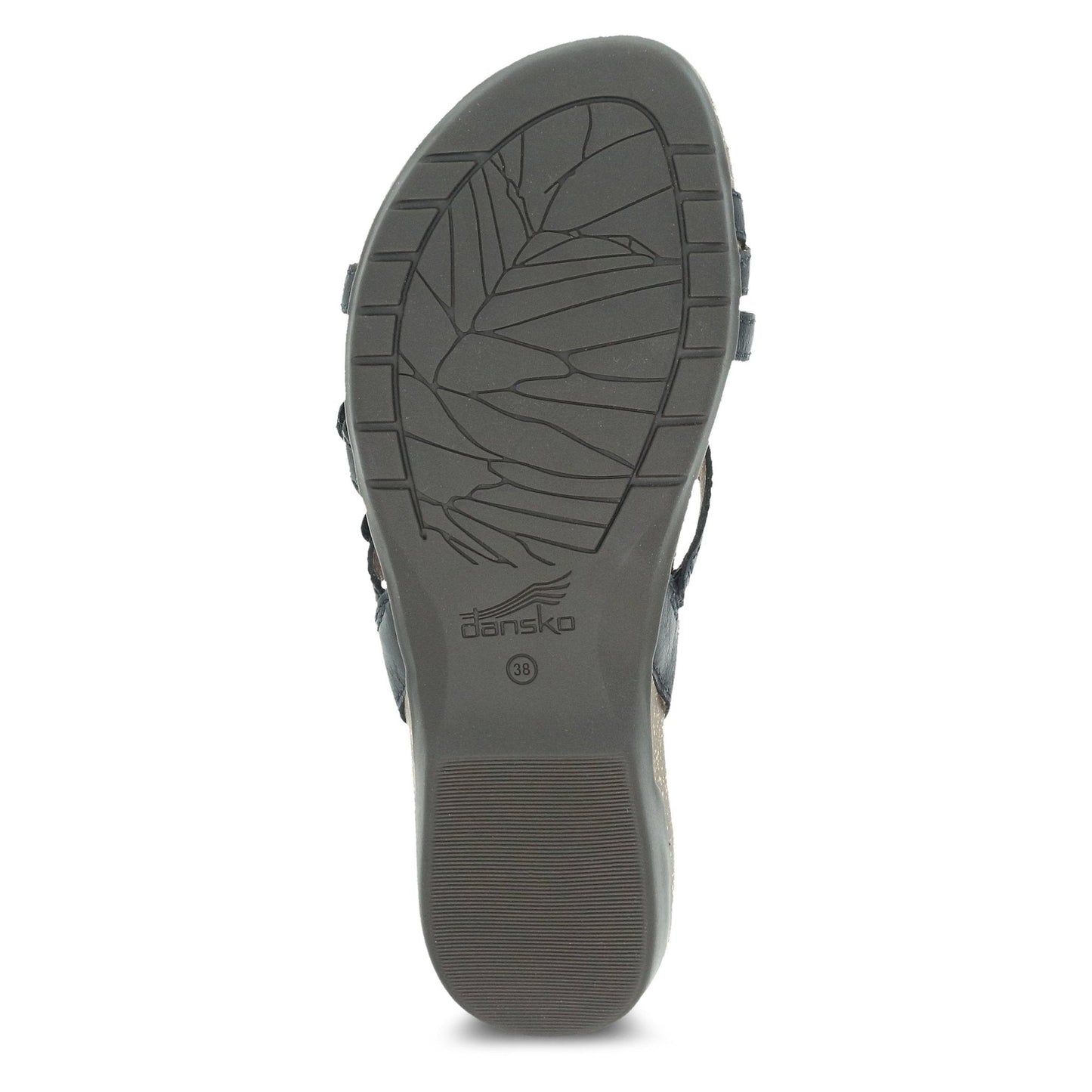 Roslyn | Waxy Burnished | Black - sandals - Dansko