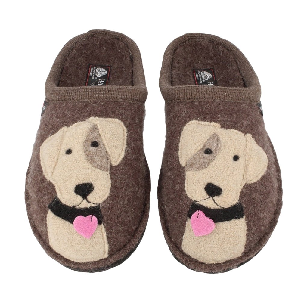 Rudi | Wool | Smokey Brown - Slipper - Haflinger