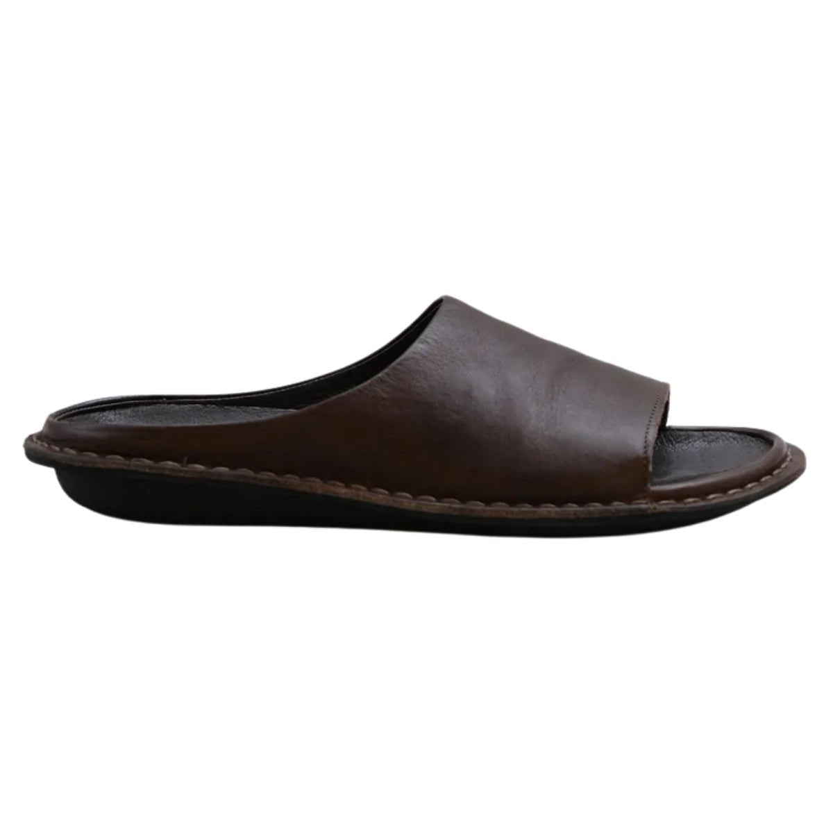 Saint Tropez | Leather | Cocoa Brown - sandals - VIBAe