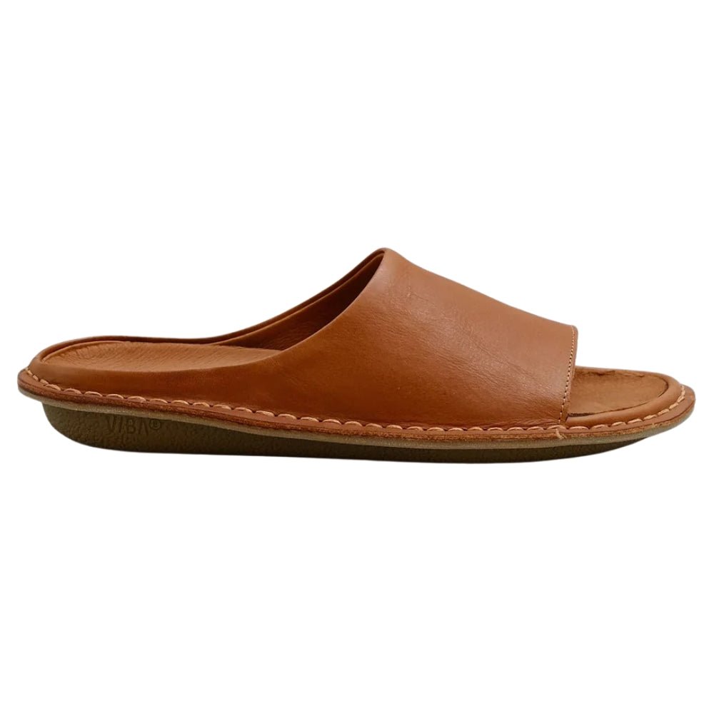 Saint Tropez | Leather | Cognac - sandals - VIBAe